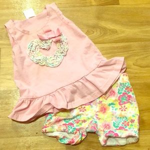 18 month top and matching shorts.